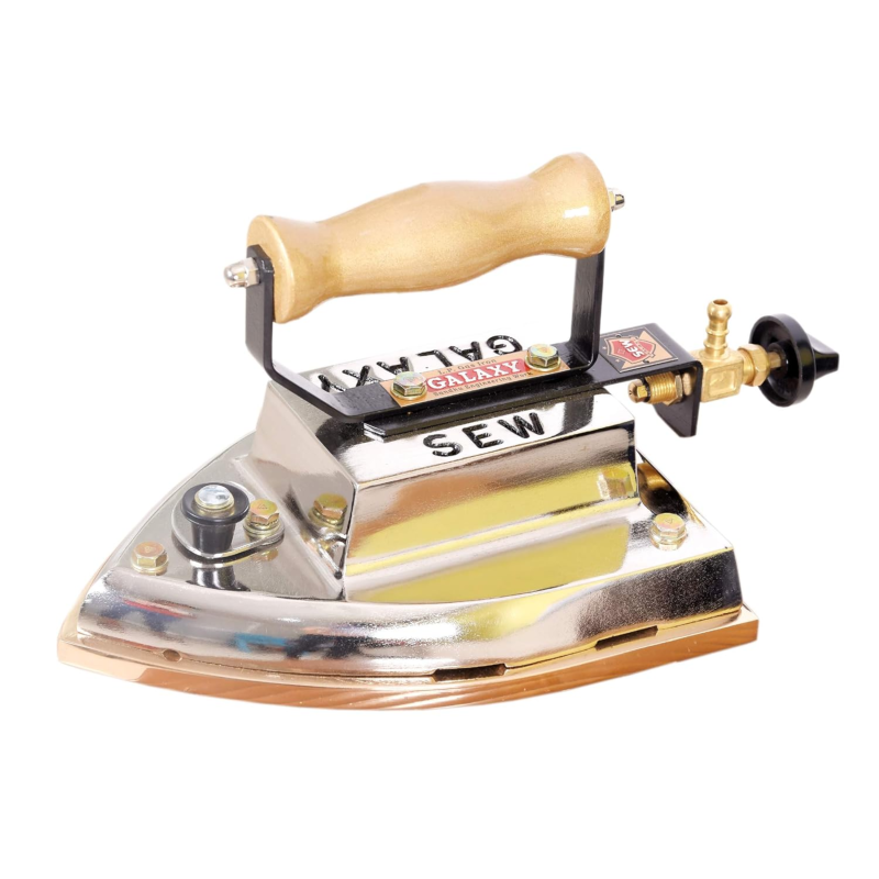 Galaxy LPG Gas Iron 7 kg Brass Base with tube and regulator